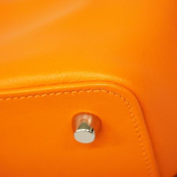 Hermes Handbag Tool Box 20 □N Engraved Swift Orange Ladies - Picture 6 of 13